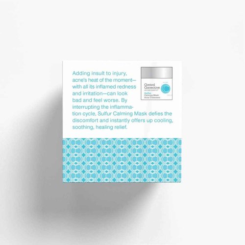 CONTROL CORRECTIVE Sulfur Calming Mask – 10% Sulfur Clay Treatment for Blemish-Prone Skin, Soothing Aloe & Clay Formula, 2 oz