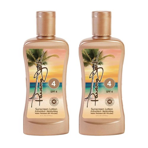 Panama Jack Sunscreen Tanning Lotion - SPF 4, PABA, Paraben, Gluten & Cruelty Free, Antioxidant Moisturizing Formula, 6 FL OZ (Pack of 6)