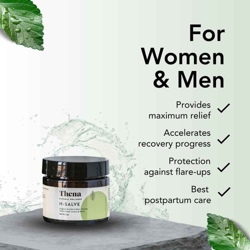 Thena Organic Sitz Bath Soak and Intense Hemorrhoid Cream Bundle