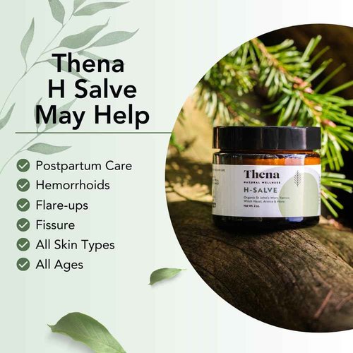 Thena Organic Sitz Bath Soak and Intense Hemorrhoid Cream Bundle