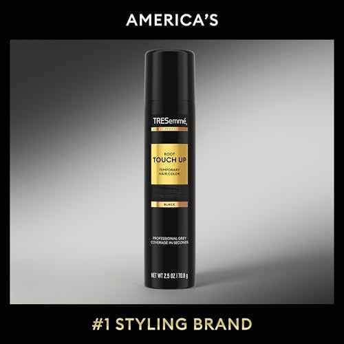 TRESemm? Root Touch-Up Temporary Black Hair Hair Color Touch-Up Spray, Ammonia-free, Peroxide-free Root Cover-Up Spray 2.5 oz