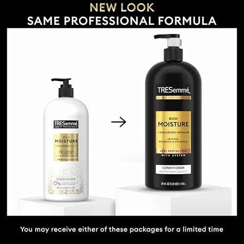 TRESemm? Rich Moisture Moisturizing Conditioner with Pump for Dry Hair Formulated With Pro Style Technology 39 Fl Oz