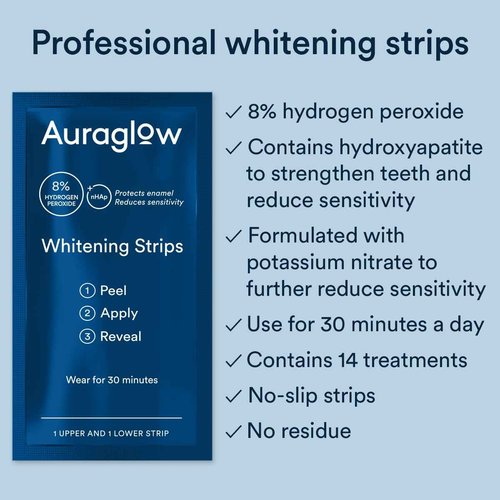 Auraglow Teeth Whitening Kit & Teeth Whitening Strips