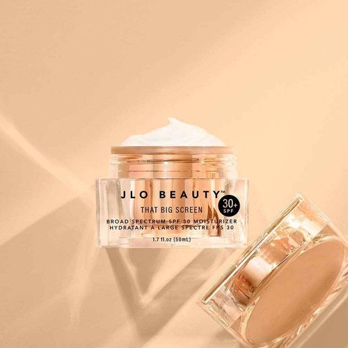 JLO BEAUTY Broad Spectrum SPF 30 Face Moisturizer, Lightweight Sunscreen to Wear Under Make Up, Daily Hydrating Face Lotion for Women With Hyaluronic Acid & Antioxidants, That Big Screen, 1.7 FL Oz