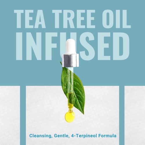 Cliradex Towelettes - Natural Face, Eyelash & Eyelid Cleanser - Wipes for Demodex, Blepharitis, Mgd and Red Irritated Eye Lid - Tea Tree Oil Extract.
