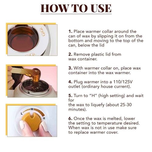 GiGi Hair Removal Wax Warmer, with All Purpose Honee, for 14 oz Wax Cans