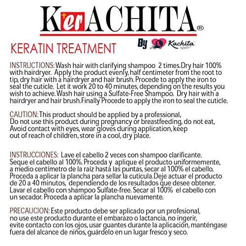Brazilian Keratin Chocolate Strong 32 floz (1 Litre) KERACHITA, Hair Smoothing Treatment Blowout Straightening Enhanced, Professional Brazilian Keratin - Made in USA