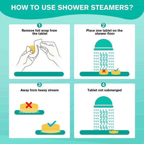 Shower Steamers Aromatherapy - 39 Packs Shower Bombs Birthday Gifts for Women,Gifts for Mom, Wife, Organic Essential Oils Stress Relief, Christmas Gifts Stocking Stuffers for Women