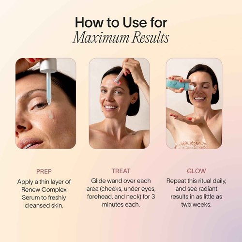 Solawave Renew Complex Red Light Therapy Activation Serum for Face & Neck | Pairs with LED Facial Wand Device | Hydrates & Plumps the Skin | Blue Tansy, Aloe Vera, Hyaluronic Acid (2 Pack - 1 Oz)