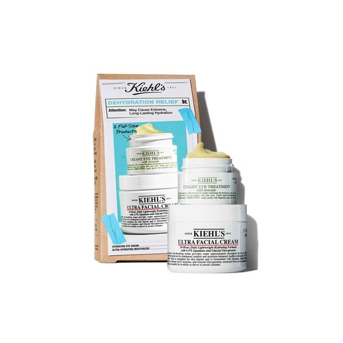 Kiehl's Dry Skin Relief Set, With Hydrating Skincare Essentials, Contains Moisturizer and Eye Cream, Helps Hydrate