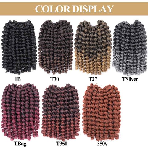 12Inch 5Packs Wand Curl Crochet Hair,Jamaican Bounce Crochet Hair Extensions Crochet Braids Curly Crochet Hair for Women Curly Braiding Hair Extensions(5Packs,90Strands, #350)