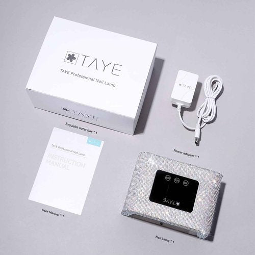 TAYE UV Light for Gel Nails, Beginner Led Nail Light for Gel Nails, Diamond UV Nail Lamp with 3 Timer Setting, Touch Control & Auto Sensor, Quick Dry Nail Dryer Curing Lamp for Salon & Home