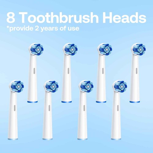 Bitvae Toothbrush Cleaner & R2 Rotating Electric Toothbrush White for Adults and Kids with 8 Brush Heads, 5 Modes, Pressure Sensor, Travel Case, Bundle