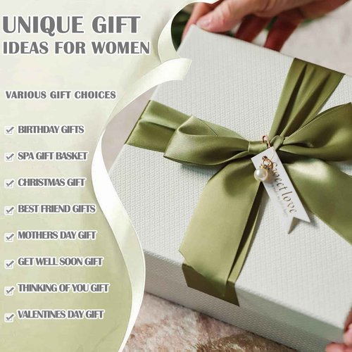 Marsheepy Happy Birthday Gifts for Women， Happy Bestie Birthday Gift Basket for Women, Mom, Wife, Girlfriend, Sister, Christmas, Valentine's Day, Mothers Day Gifts