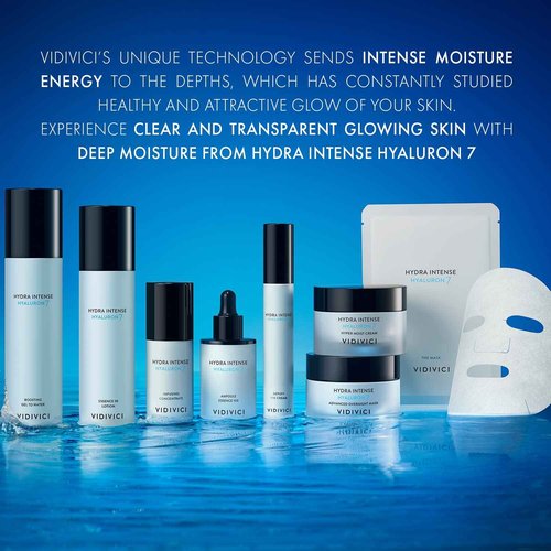 VIDIVICI Hydra Intense Hyaluron7 Advanced Overnight Mask – Long Lasting Moisturizing Face Sleeping Mask with Hyaluronic Acid - Included Luxurious Brush 1.69 oz.