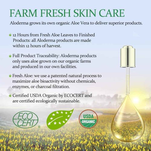 Aloderma Aloe Clearing Set - 5 Pieces - Cleanser, Soothing Cream, Aloe Vera Gel with Tea Tree Oil and Aloe Clearing Gel x2pcs
