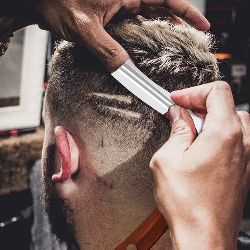 Straight Razor With Strope - Professional Straight Edge Barber Premium Stainless Steel Shaver With Shaving Strop for Men Home & Salon Grooming Using (NO.150)