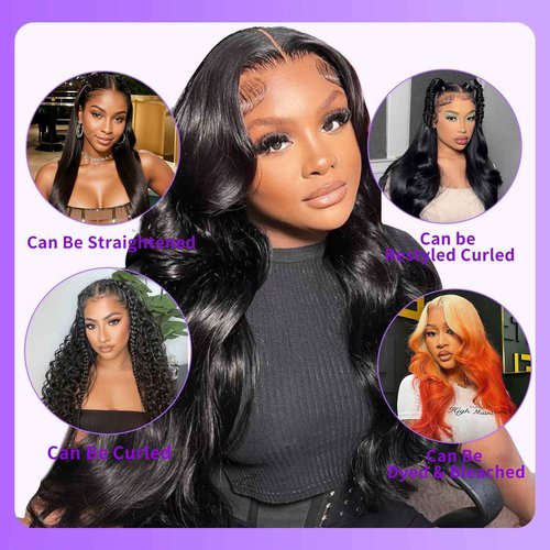DDODLA Body Wave Bundles with Closure Human Hair 18 20 22 + 16 Inch Brazilian Human Hair 3 Bundles with 4x4 HD Lace Closure Part 12A Grade 100% Unprocessed Virgin Hair