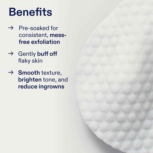 Skinfix AHA/BHA Niacinamide Exfoliating Pads - 60 Pads - Visibly Reduces Discoloration, Removes Dead Skin, Releases Ingrown Hairs & Unclogs Pores with Lactic Acid - Vegan, Cruelty Free