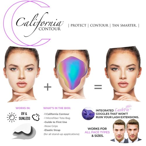 California Contour | Tanning Goggles Shield, protect your face and get a glow up, for spray tan & UV