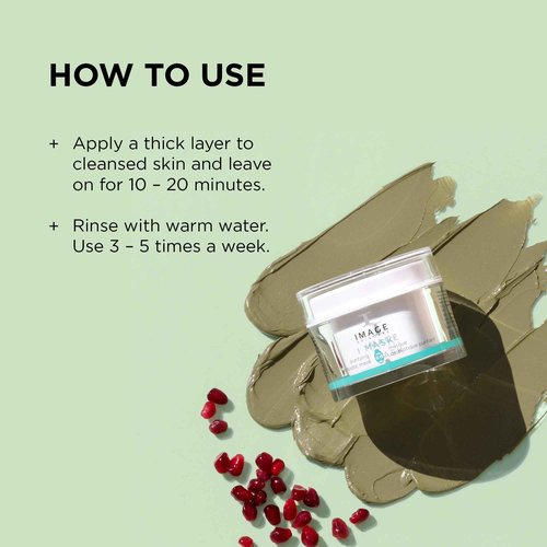 IMAGE Skincare, I MASK Purifying Probiotic Mask, Clay and Charcoal Facial Mask, Refine, Balance and Remove Impurities, 2 oz