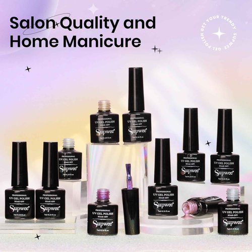 SUPWEE Magnetic Cat Eye Gel Nail Polish Set 12 Colors Cateye Gel Polish with Magnetic Stick Chameleon Cat Eye Gel Aurora Cat Eye Gel and Glass Cat Eye Gel Collection for Home DIY Manicure
