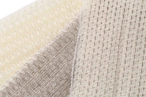 Exfoliating Washcloth [Made in Japan] Shower Back Scrubber, Plant-Based Loofah (3pcs Set)