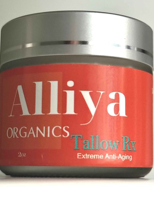 Alliya Organics Tallow Rx Hydrating Anti-Aging Face Cream, 2 oz (Chemical Free)