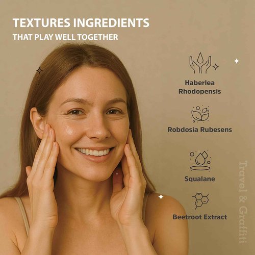 Trafiti Haberlea Oil – Natural Anti-Aging Moisturizer for Dry Skin, Fine Lines & Wrinkles, Lightweight Face Oil for Hair & Body – All Skin Types – Made in Taiwan – 25ml / 0.85 fl oz