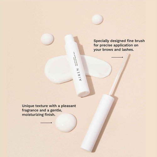 Airen Mi Piace Brow & Lash Nourish Cream for Fuller, Healthier Brows & Lashes - Promote Growth & Thickness - Made in Spain with Natural Ingredients & Proteins - (0.10 fl oz / 3 ml)