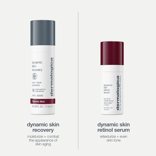 Dermalogica Protect + Renew – Face Moisturizer with SPF and Retinol Serum Duo Set, Travel Skincare Set
