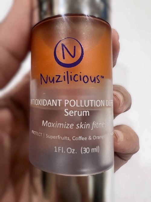 Nuzilicious Professional Grade Advanced Skin Defense Serum with Superfruits – Hydrates, Enhances Radiance & Protects Skin, Vegan & Cruelty-Free, 1 oz