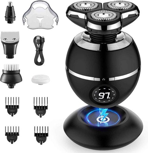 ETENTOUS Electric Razor for Men, 2025 Upgrade Electric Shavers for Men, Cordless Rechargeable Shaver for Men, Wet/Dry Mens Shaver Face Shaver, Quick Electric Razor Grooming Kit