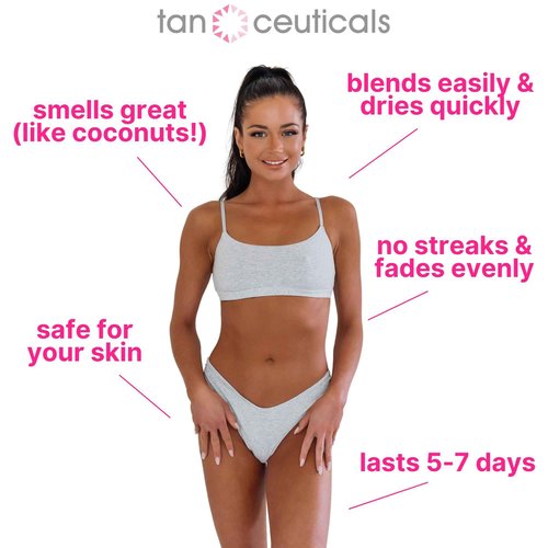 Tanceuticals Body + Face Self Tanning Lotion Kit, Dark Shade