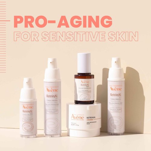 Avene RetrinAL 0.1 Intensive Cream, Retinaldehyde, Reduce Signs of Aging, Brighten & Rejuvenate Skin, 1.01 Oz