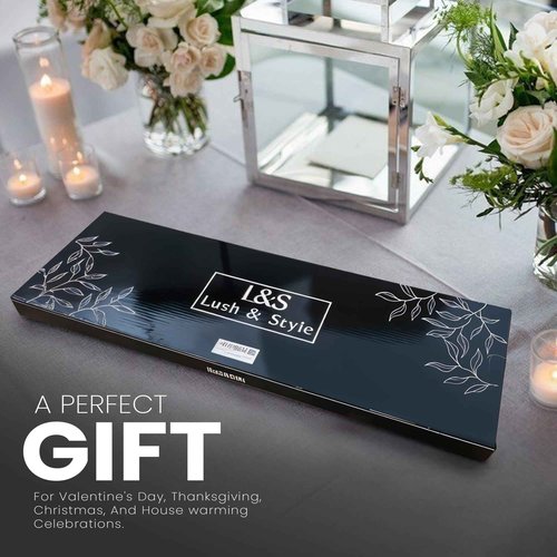 Lush & Style Premium Bathtub Tray Large & Thick 35” x 10``, Acacia Wood Luxury, Waterproof, Non-Toxic, Adjustable Legs, No Tools Required,Caddy Tray, Luxury Bath Accessories