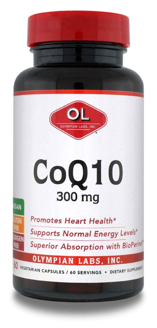 Olympian Labs CoQ10 300mg Vegetarian Capsules formulated with Bioperine for Greater Absorption. 60 Capsules Supporting Heart Health