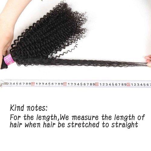 ISEE Hair Virgin Malaysian Jerry Curly Human Hair One Bundles,100% Unprocessed Human Curly Hair Extensions Natural Black Can Be Dyed (10'')