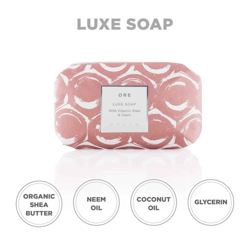 Zents Cleansing Skincare Set (Ore Fragrance) | Hand & Body Wash & Luxe Bar Soap | Moisturizing with Organic Shea Butter | Nourishes & Softens Skin | 10 fl oz & 5.7 oz