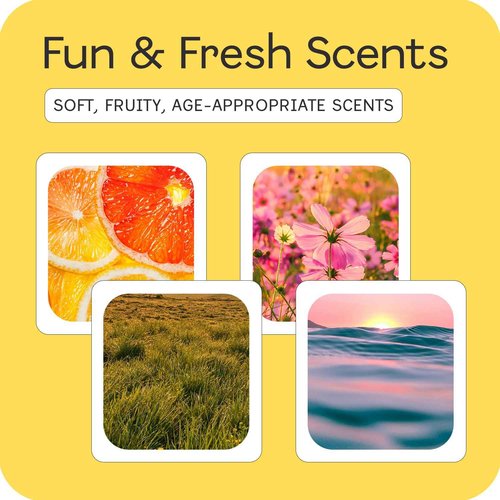 SCENTED THINGS Angel Face Perfume Set for Teen Girls, Body Spray Perfume for Kids, Girls 10-12 & Teenage, Fashion Collection Girl Gift Set, 3 Kissing Lips-Shaped Perfumes