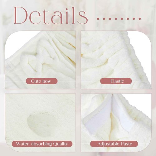 Xtinmee 2 Sets Womens Wrap Towel with Hair Towel Bath Towel Wrap Shower Dress Towel Spa Wraps for Women's Bathrobe (White, Plus Size)