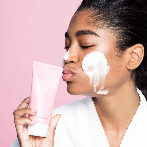 Saturday Skin Face Moisturizer Water Face Cream Natural Oil free Gel Type Cream From Alaska Glacier Water and Face Cleanser Hydrating Foam Cleanser Natural ingredients