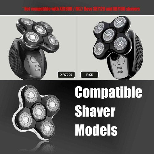 XR7000 Balder Pro Replacement Head Compatible with Remington Balder Pro Head Shaver Model XR7000/XR1500/XR1501 (4 Count)