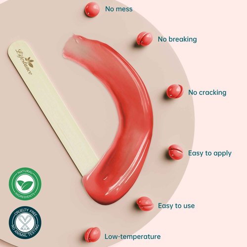 Lifestance L2 Digital Wax Warmer Hair Removal Kit + 1LB Strawberry Wax Beads