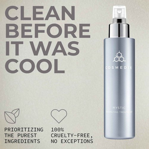 COSMEDIX Mystic Face Moisturizer for Women & Men - Plant-Based Hydrating Face Mist for Oily, Sensitive & Blemish-Prone Skin - Oil-Free Facial Skin Care for Moisturized, Radiant-Looking