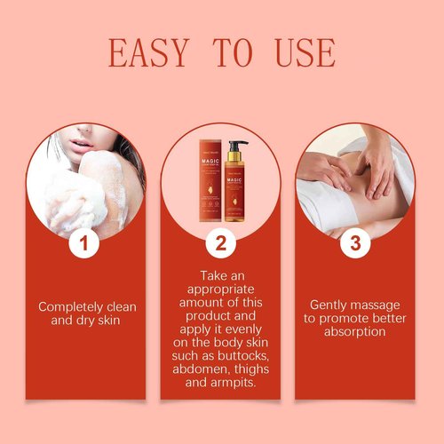POYICGS Magic Body Firming Oil – Full Body Use, Hydrating and Firming Skin Oil for Arms, Chest, and Thighs – with Vitamin E, Rosehip