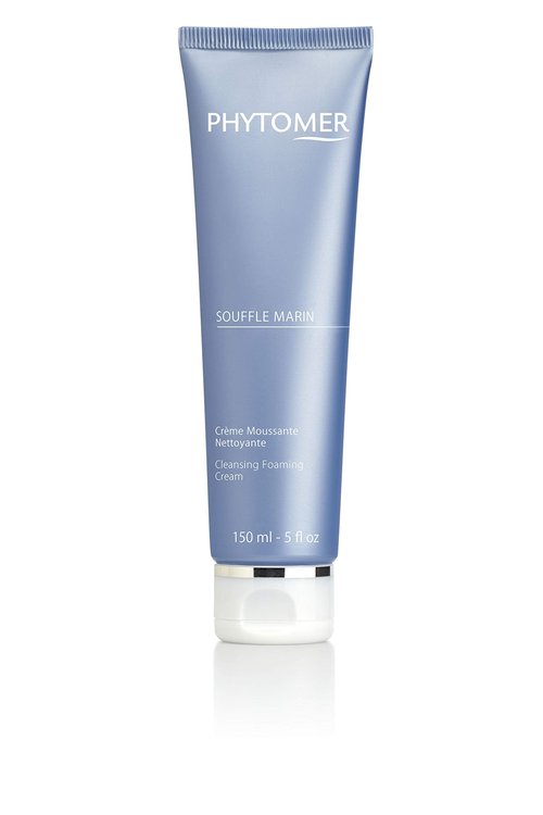 PHYTOMER Souffle Marin Foaming Facial Cleanser Cream | Moisturizing Face Wash Renews Dull Skin | Gentle, Light-as-Air Foaming Exfoliator | Natural Ingredients, Sustainable & Eco-Friendly | 150 ml