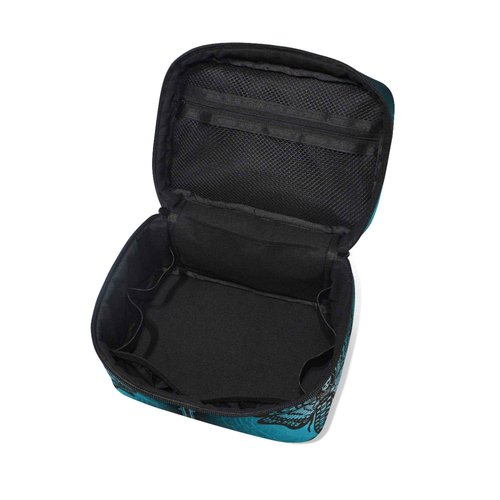 Makeup Bag, Skull Butterfly Travel Makeup Organizer Bag Cosmetic Cases Toiletry Bags for Girl Women Ladies