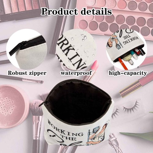 12pcs Nurses Week Gifts Bulk 2025 Nurses Day Gifts Bulk,ICU ER RN Gifts for Nurses Appreciation Graduation Nurse Makeup Bag,Nurse Gifts for Women Nurse Accessories for Work Shopping,Travel