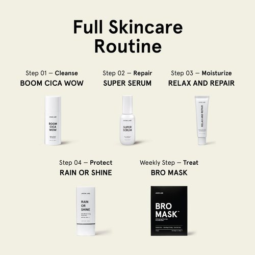 JAXON LANE BRO MASK Korean Face Mask for Men: Premium Mens Face Mask Skin Care & Facial Anti Aging Sheet Masks with Hydrogel, Vitamin C, Hydrating Hyaluronic Acid, Hydrolyzed Collagen (2 X 4 Pack)